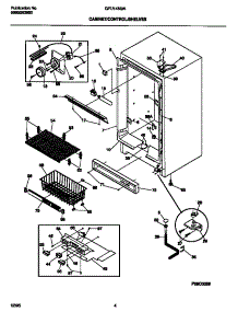 03 - Cabinet / Control / Shelves parts for Frigidaire Freezer GFU14M9AW5 from AppliancePartsPros.com