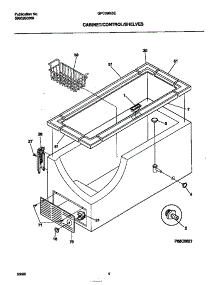 03 - Cabinet / Control / Shelves parts for Frigidaire Freezer GFC09M3EW0 from AppliancePartsPros.com