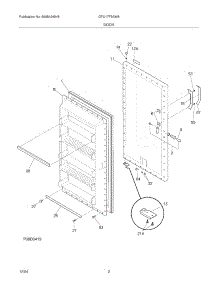 03 - Door parts for Gibson Freezer GFU17F5AW5 from AppliancePartsPros.com