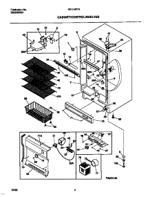 03 - Cabinet / Controls / Shelves parts for Frigidaire Freezer GFU16F7AW6 from AppliancePartsPros.com