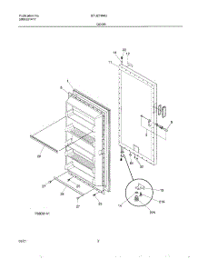 03 - Door parts for Gibson Freezer GFU21M4GW2 from AppliancePartsPros.com