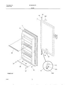03 - Door parts for Gibson Freezer GFU09M2HW5 from AppliancePartsPros.com