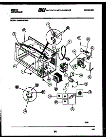 04 - Body, Motor And Electrical Parts parts for Frigidaire Microwave OM08P4NWHF from AppliancePartsPros.com