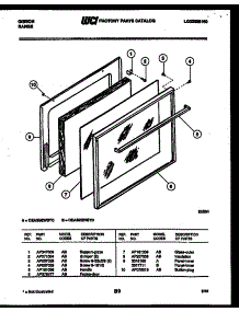 03 - Door Parts parts for Frigidaire Range CEA3M2WSTC from AppliancePartsPros.com