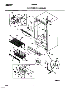 03 - Cabinet / Controls / Shelves parts for Frigidaire Freezer GFU14M9AW7 from AppliancePartsPros.com