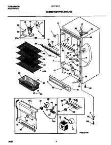 03 - Cabinet / Control / Shelves parts for Frigidaire Freezer GFU16F7FW0 from AppliancePartsPros.com