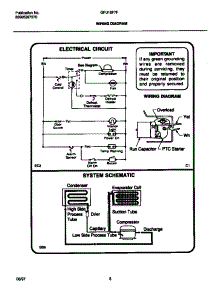05 - Wiring Diagram parts for Frigidaire Freezer GFU16F7FW0 from AppliancePartsPros.com