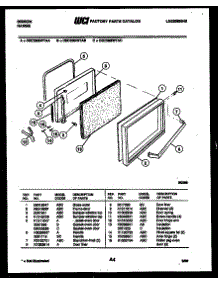 04 - Door Parts parts for Frigidaire Range CEC3M6WTAB from AppliancePartsPros.com