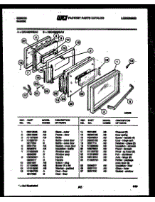 04 - Door Parts parts for Frigidaire Range CEC4S6WSAD from AppliancePartsPros.com