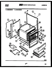 03 - Body Parts parts for Frigidaire Range CEB1M3WSTA from AppliancePartsPros.com
