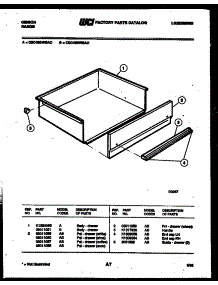 06 - Drawer Parts parts for Frigidaire Range CEC4S6WSAD from AppliancePartsPros.com