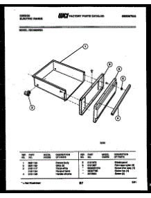 04 - Drawer Parts parts for Frigidaire Range CEC4S6WXC from AppliancePartsPros.com