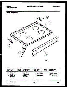 05 - Cooktop Parts parts for Frigidaire Range CEC4S6WXD from AppliancePartsPros.com