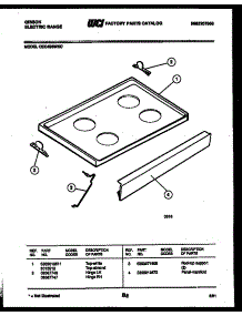 05 - Cooktop Parts parts for Frigidaire Range CEC4S6WXC from AppliancePartsPros.com