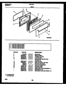 06 - Door Parts parts for Frigidaire Range CGC1M1DXG from AppliancePartsPros.com