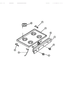 03 - Cooktop parts for Frigidaire Range CGC2M5DXC from AppliancePartsPros.com