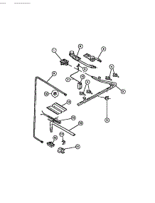 06 - Burners parts for Frigidaire Range CGC2M5DXC from AppliancePartsPros.com