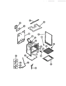 07 - Body parts for Frigidaire Range CGC2M5DXC from AppliancePartsPros.com