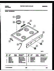 03 - Cooktop Parts parts for Frigidaire Range CGC3M4WXD from AppliancePartsPros.com