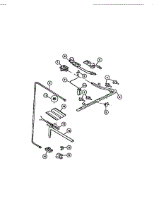 06 - Burners parts for Frigidaire Range CGC3M6DXD from AppliancePartsPros.com