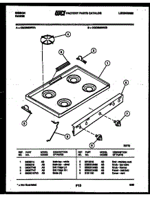 03 - Cooktop Parts parts for Frigidaire Range CGC3M2WXA from AppliancePartsPros.com