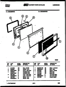 04 - Door Parts parts for Frigidaire Range CGC3M2WXA from AppliancePartsPros.com