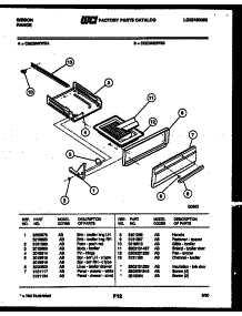 05 - Broiler Drawer Parts parts for Frigidaire Range CGC3M2WXA from AppliancePartsPros.com