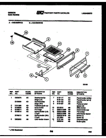 04 - Broiler Drawer Parts parts for Frigidaire Range CGC3M6WXB from AppliancePartsPros.com