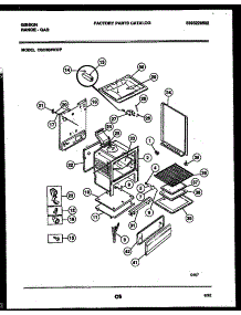 05 - Body Parts parts for Frigidaire Range CGC3S5WXF from AppliancePartsPros.com