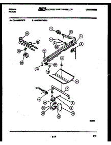 06 - Burner Parts parts for Frigidaire Range CGC4M5WSTD from AppliancePartsPros.com