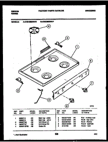 03 - Cooktop Parts parts for Frigidaire Range CGC3M2WXF from AppliancePartsPros.com