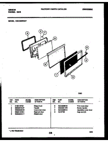 06 - Door Parts parts for Frigidaire Range CGC3S5WXF from AppliancePartsPros.com