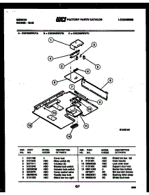 05 - Burner Box Parts parts for Frigidaire Range CGC3S5WUTB from AppliancePartsPros.com