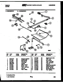 03 - Burner Parts parts for Frigidaire Range CGD1M2WSTD from AppliancePartsPros.com