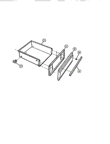 07 - Utility Drawer parts for Frigidaire Range CGC4S8DXC from AppliancePartsPros.com