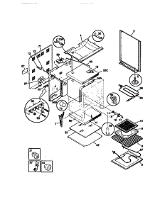 03 - Body parts for Frigidaire Range GEF354BBDB from AppliancePartsPros.com