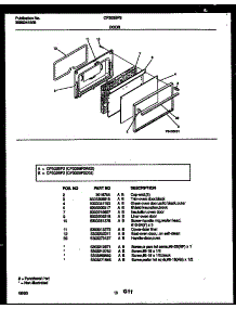 06 - Door Parts parts for Frigidaire Range CP302BP2W2 from AppliancePartsPros.com