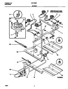 03 - Burner parts for Frigidaire Range GGF355BFDA from AppliancePartsPros.com