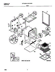 03 - Body parts for Frigidaire Range GEF322BBDC from AppliancePartsPros.com
