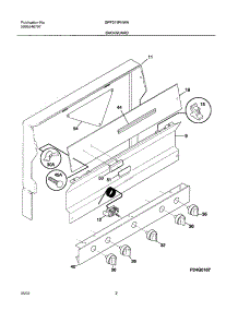 03 - Backguard parts for Gibson Range GPF311PHWA from AppliancePartsPros.com