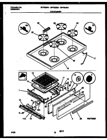06 - Cooktop And Broiler Drawer Parts parts for Frigidaire Range GPF304SAWB from AppliancePartsPros.com