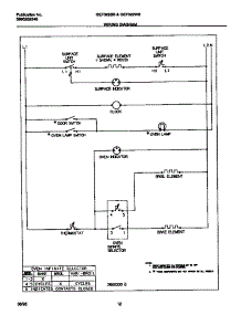 07 - Wiring Diagram parts for Frigidaire Range GEF322WBDB from AppliancePartsPros.com