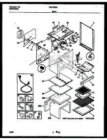 04 - Body Parts parts for Frigidaire Range GGF356BADA from AppliancePartsPros.com