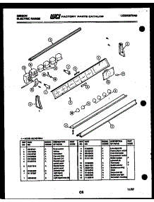 06 - Backguard parts for Frigidaire Range KEC457NSAA from AppliancePartsPros.com