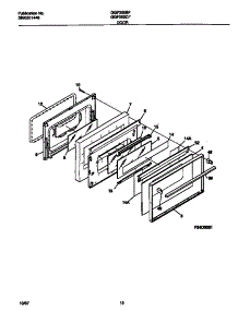 06 - Door parts for Frigidaire Range GGF355BFDB from AppliancePartsPros.com