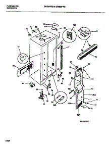 04 - Cabinet parts for Frigidaire Refrigerator GRS20PRBD1 from AppliancePartsPros.com