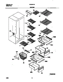 05 - Shelves parts for Frigidaire Refrigerator GRS20HRHW0 from AppliancePartsPros.com