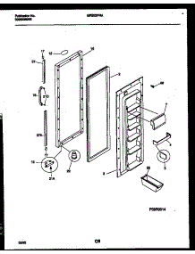03 - Refrigerator Door Parts parts for Frigidaire Refrigerator GRS22PRAW0 from AppliancePartsPros.com