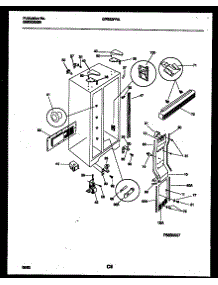 04 - Cabinet Parts parts for Frigidaire Refrigerator GRS22PRAW0 from AppliancePartsPros.com