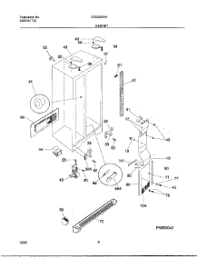 06 - Cabinet parts for Frigidaire Refrigerator GRS20ZRHW8 from AppliancePartsPros.com
